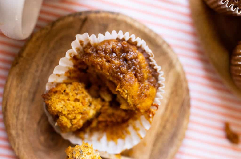 Carrot Banana Crumble Muffins