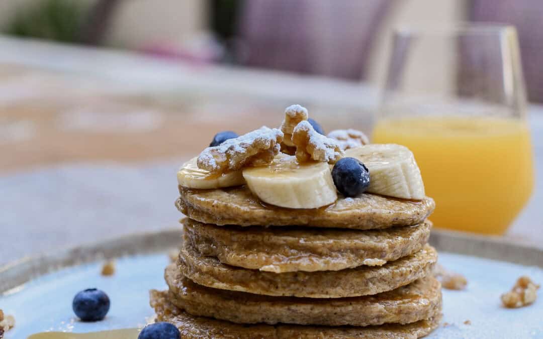 Cottage Cheese & Cinnamon Pancakes